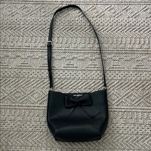 Karl Lagerfeld Black Crossbody Bag with Bow